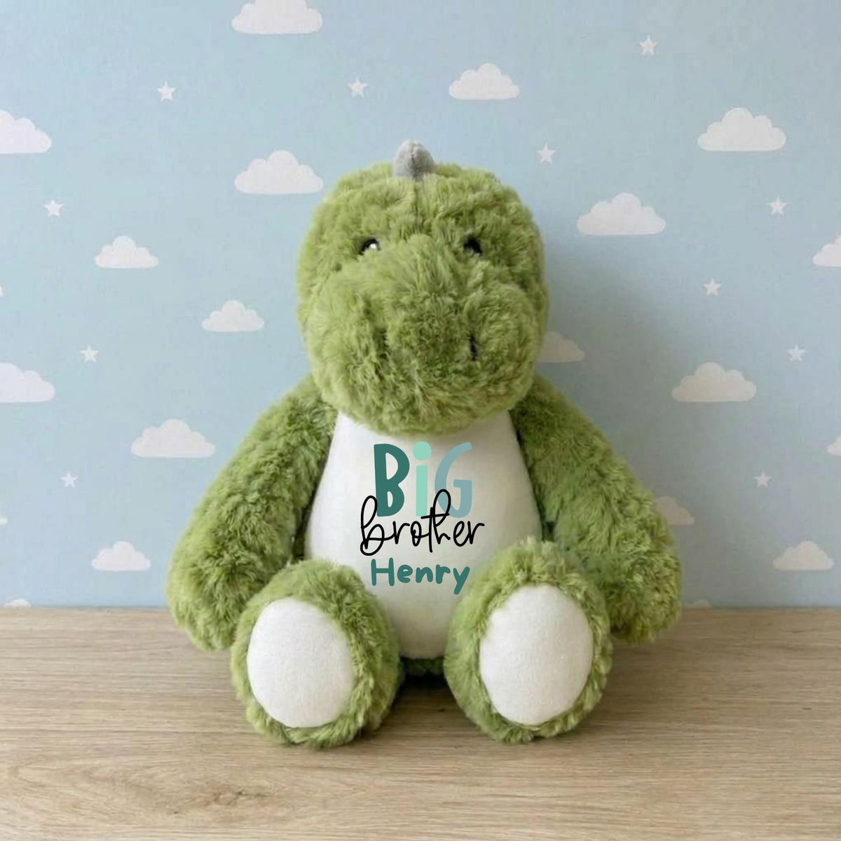 Personalised Bunny Plush Toy – Big Sister, Little Brother Announcement Keepsake