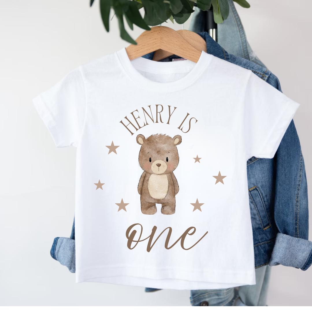 Boys First Birthday T-shirt, 1st Birthday Outfit, Personalised Kids Top, Birthday Gift For Boy