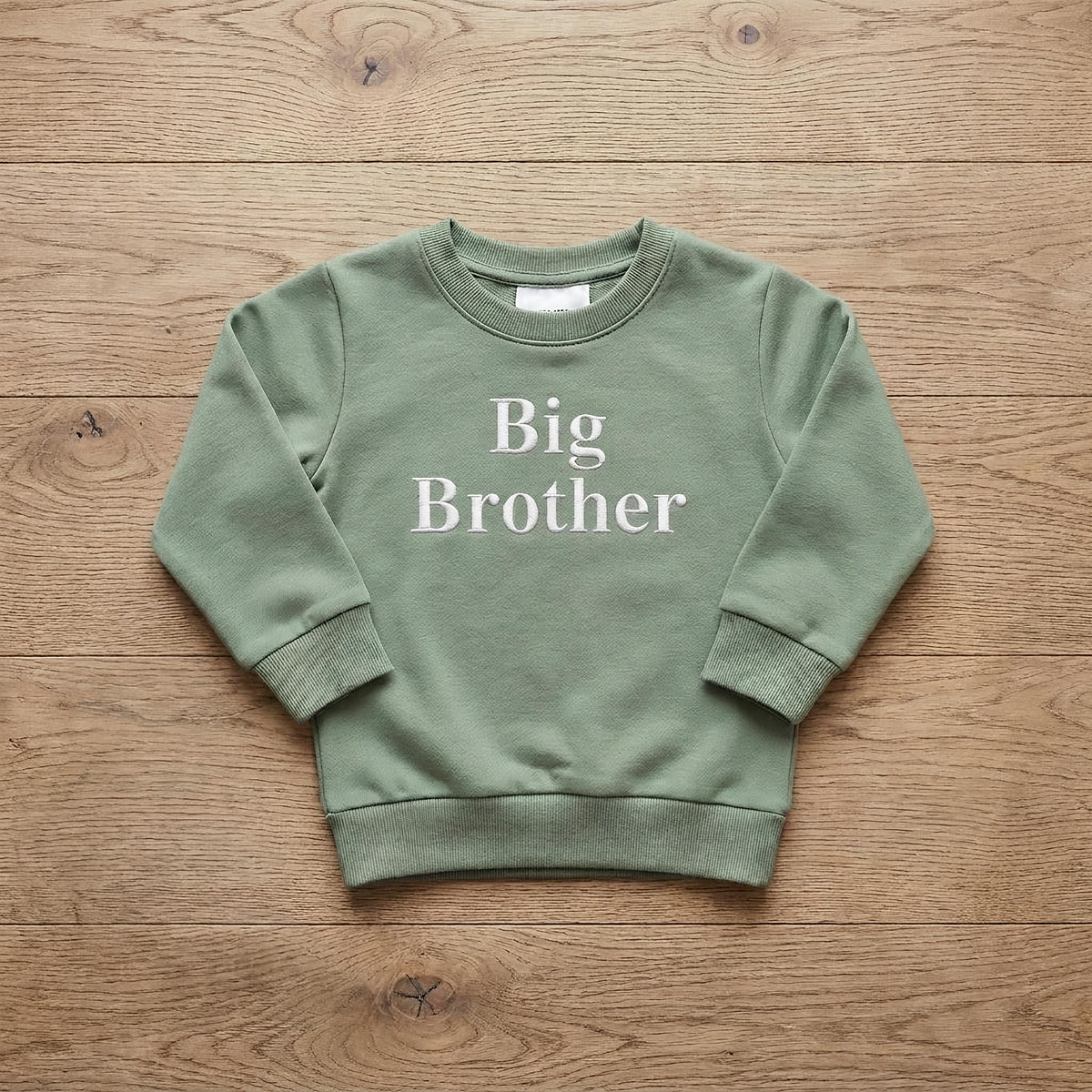 Embroidered Big Brother Sweatshirt: Baby Announcement Jumper