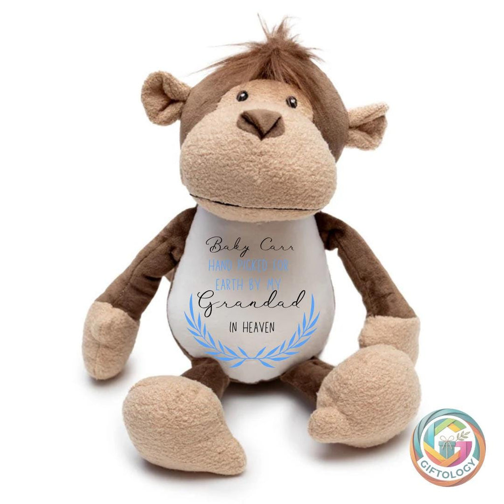 Personalised Memorial Bunny – Grandparent Remembrance Plush Toy - In Memory of Gifts - Baby Gift - Boy - Girl