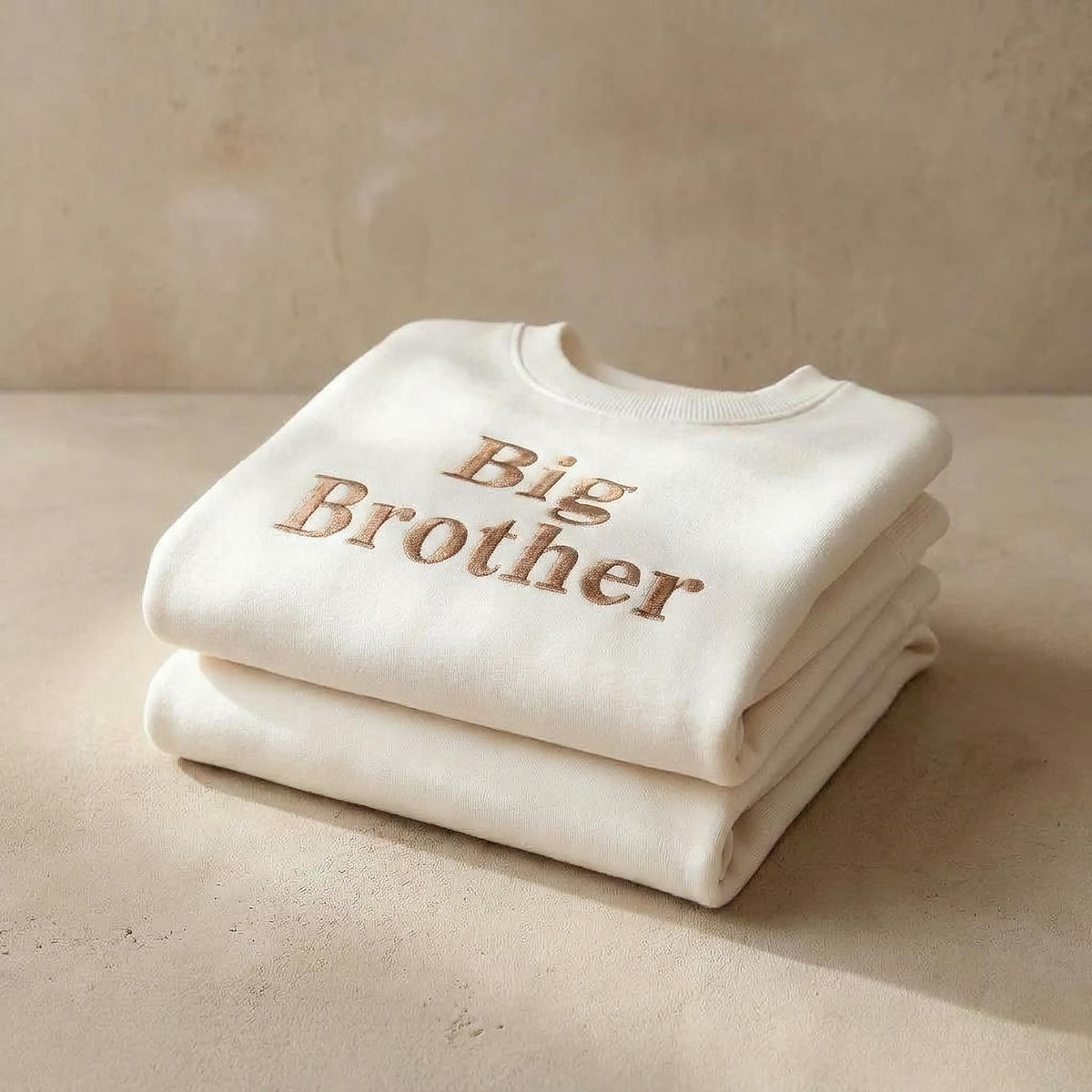Embroidered Personalised Big Brother Sweatshirt: Baby Announcement Jumper
