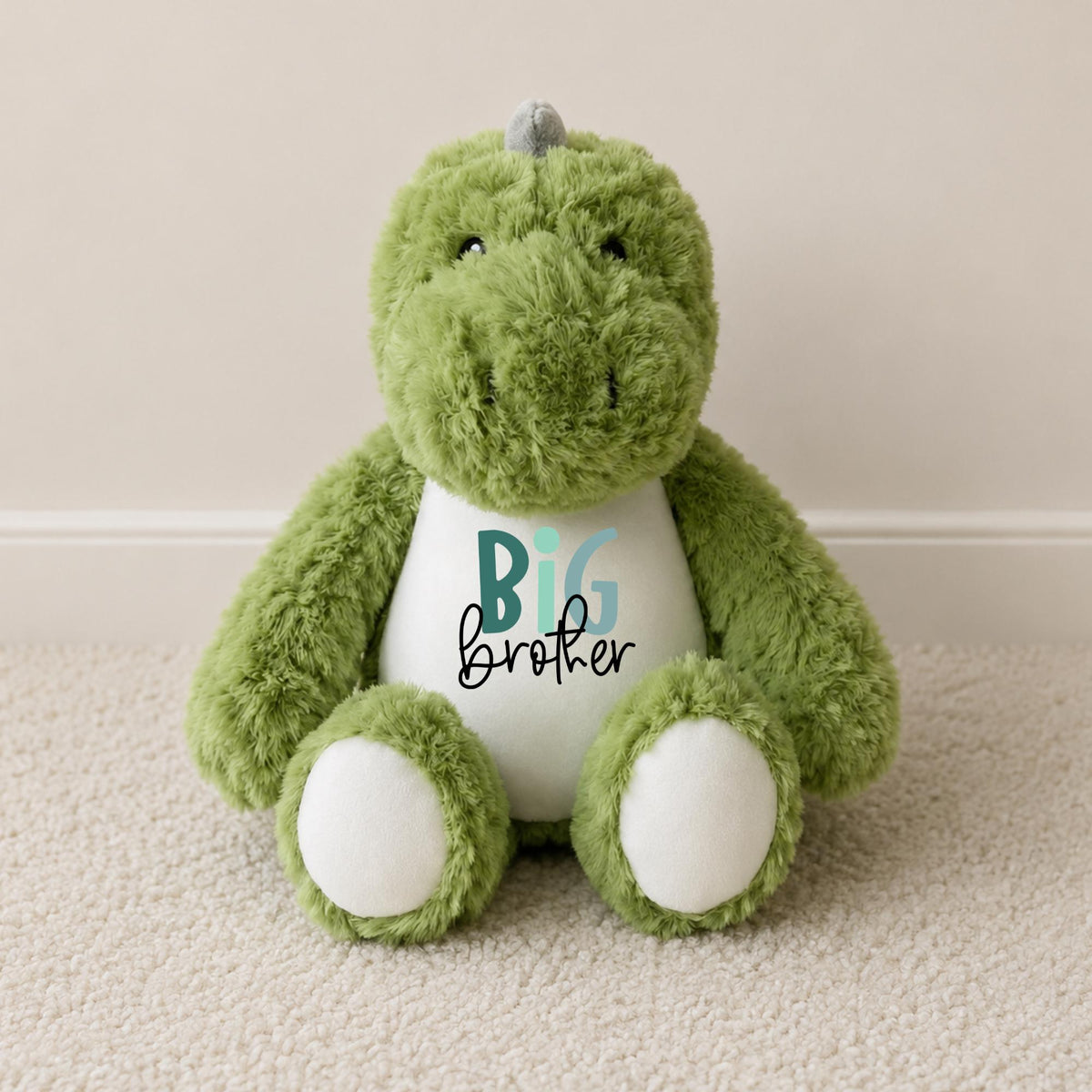 Personalised Bunny Plush Toy – Big Sister, Little Brother Announcement Keepsake