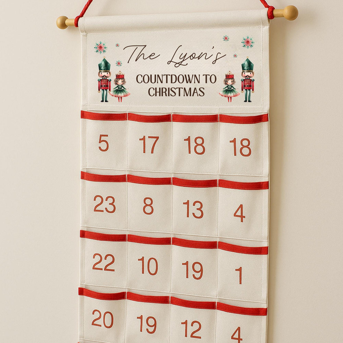 Personalised Christmas Advent Calendar - Christmas Countdown - Family Advent Calendar - Christmas Decor - Kids Advent Calendars - Xmas