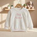 Embroidered Big Sister Sweatshirt: Baby Announcement Jumper