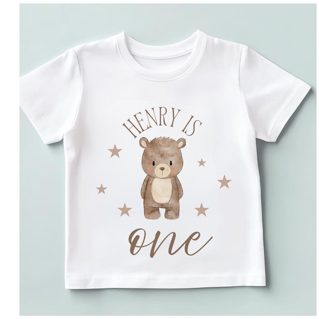 Boys First Birthday T-shirt, 1st Birthday Outfit, Personalised Kids Top, Birthday Gift For Boy