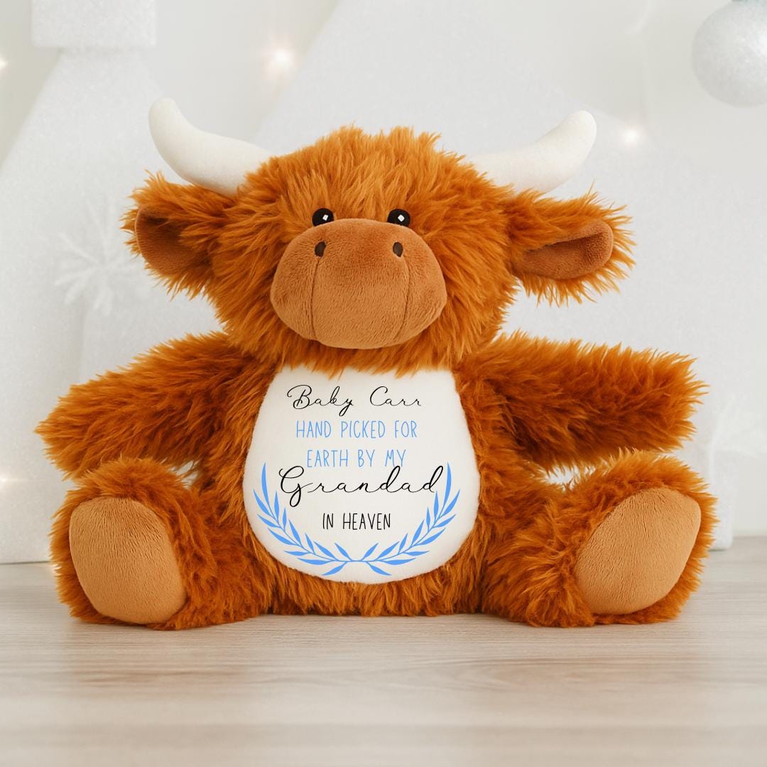 Personalised Memorial Bunny – Grandparent Remembrance Plush Toy - In Memory of Gifts - Baby Gift - Boy - Girl