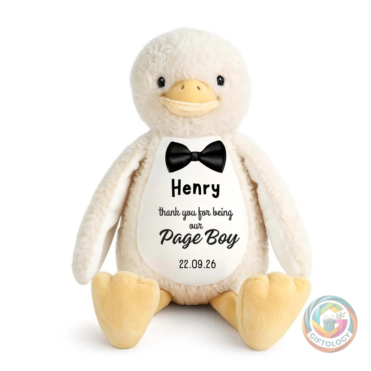 Page Boy Personalised Teddy Gift, Gifts for Page Boys, Page Boy Thank You Gift, Thank you for being our Page Boy, Page Boy Proposal Keepsake