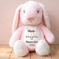 Personalised Flower Girl Teddy Gift, Thank You Flower Girl Keepsake, Wedding Flower Girl Gift, Custom Name Plush Toy, Flower Girl Proposal