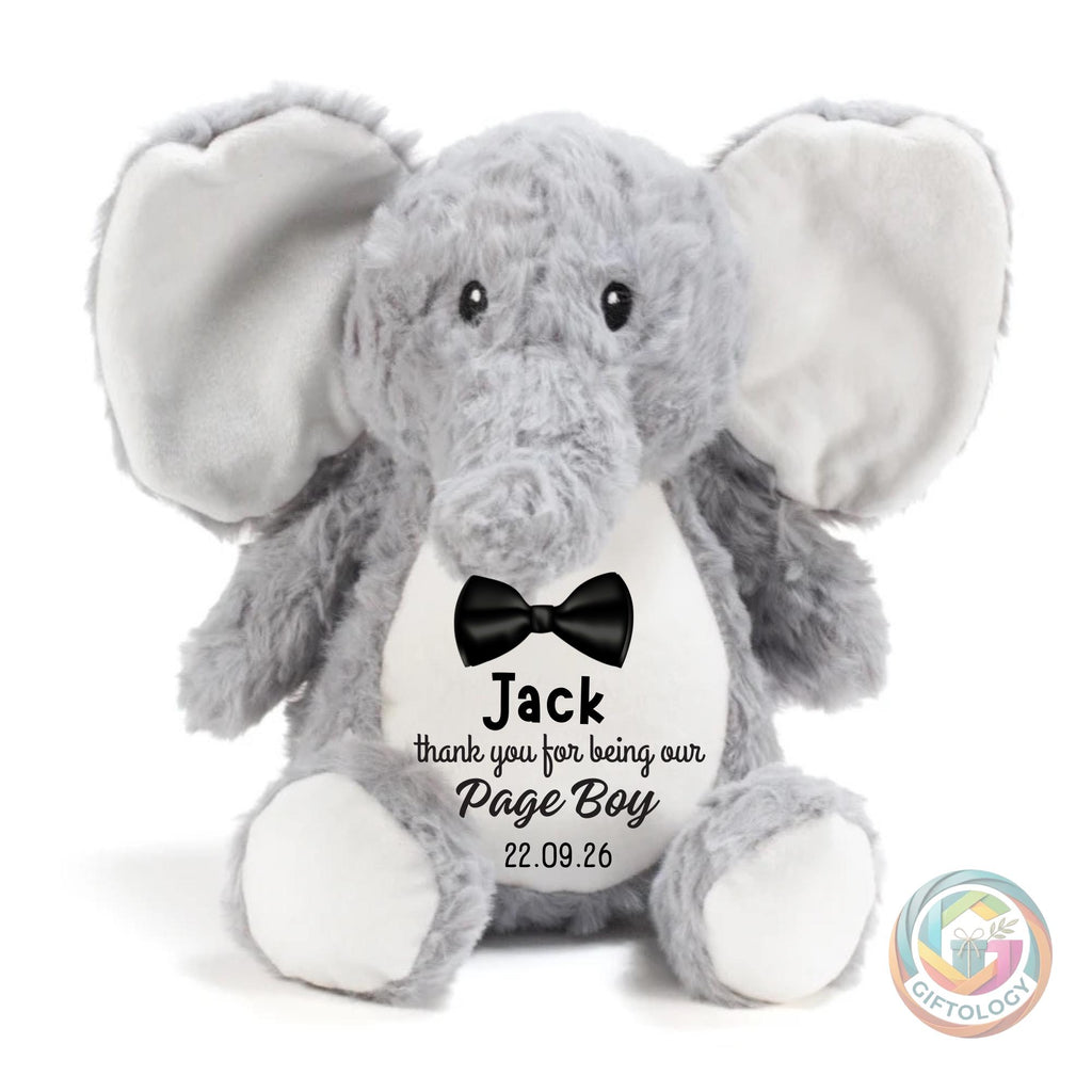 Page Boy Personalised Teddy Gift, Gifts for Page Boys, Page Boy Thank You Gift, Thank you for being our Page Boy, Page Boy Proposal Keepsake