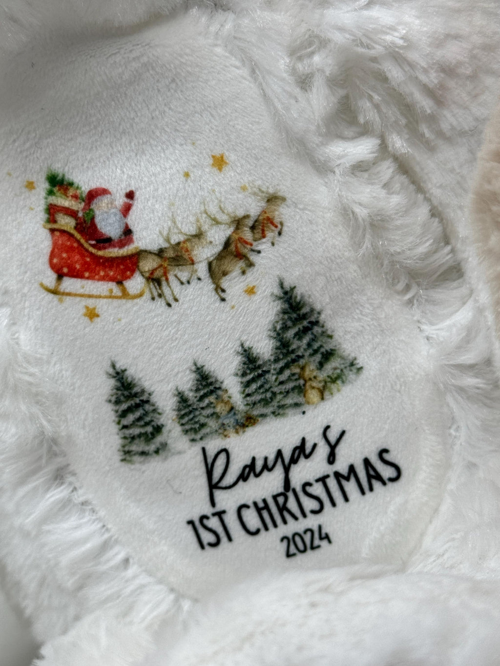 Baby's First Christmas Gift, First Christmas Present, Keepsake Christmas Soft Toy, Personalised Baby's 1st Christmas Reindeer Toy, Newborn