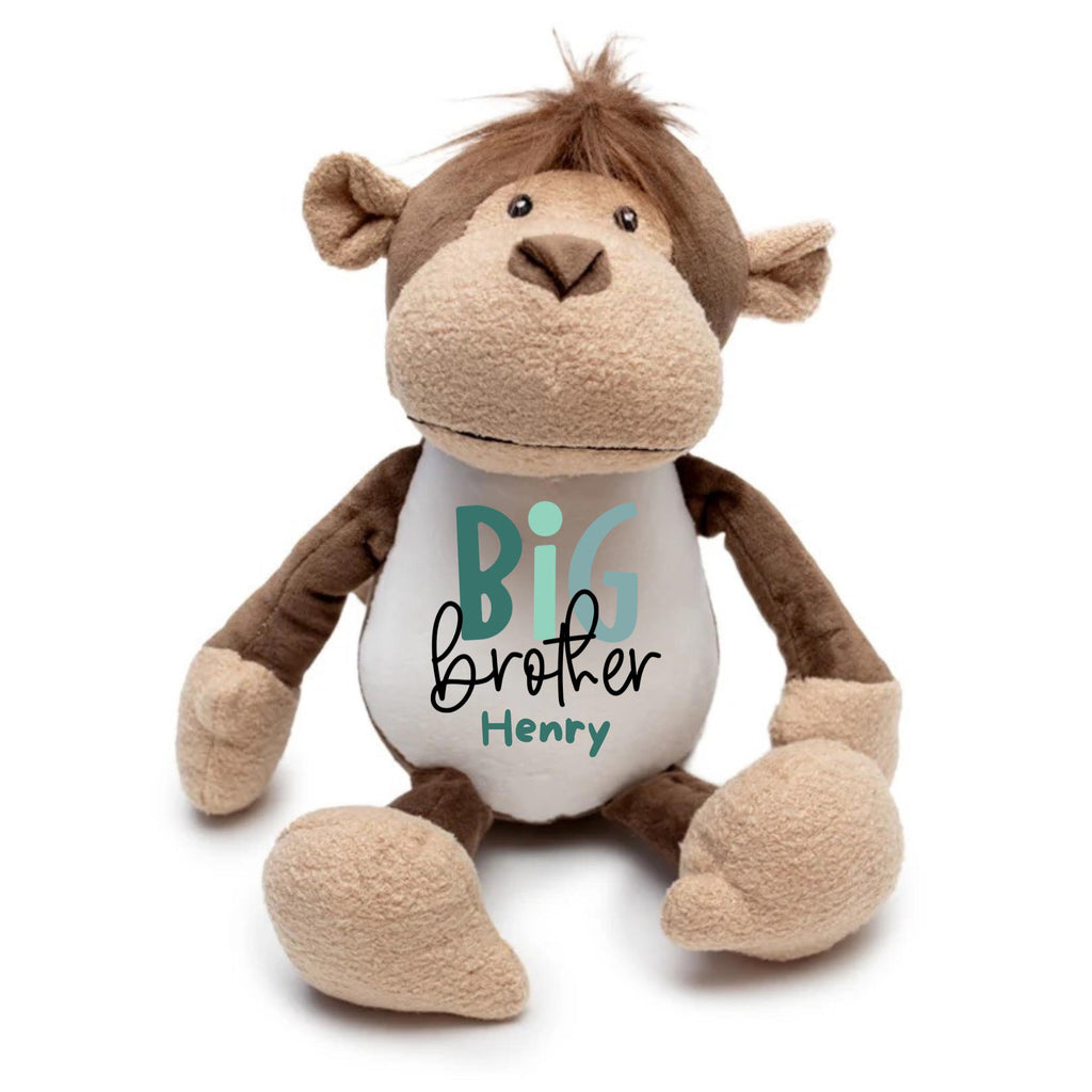 Personalised Bunny Plush Toy – Big Sister, Little Brother Announcement Keepsake