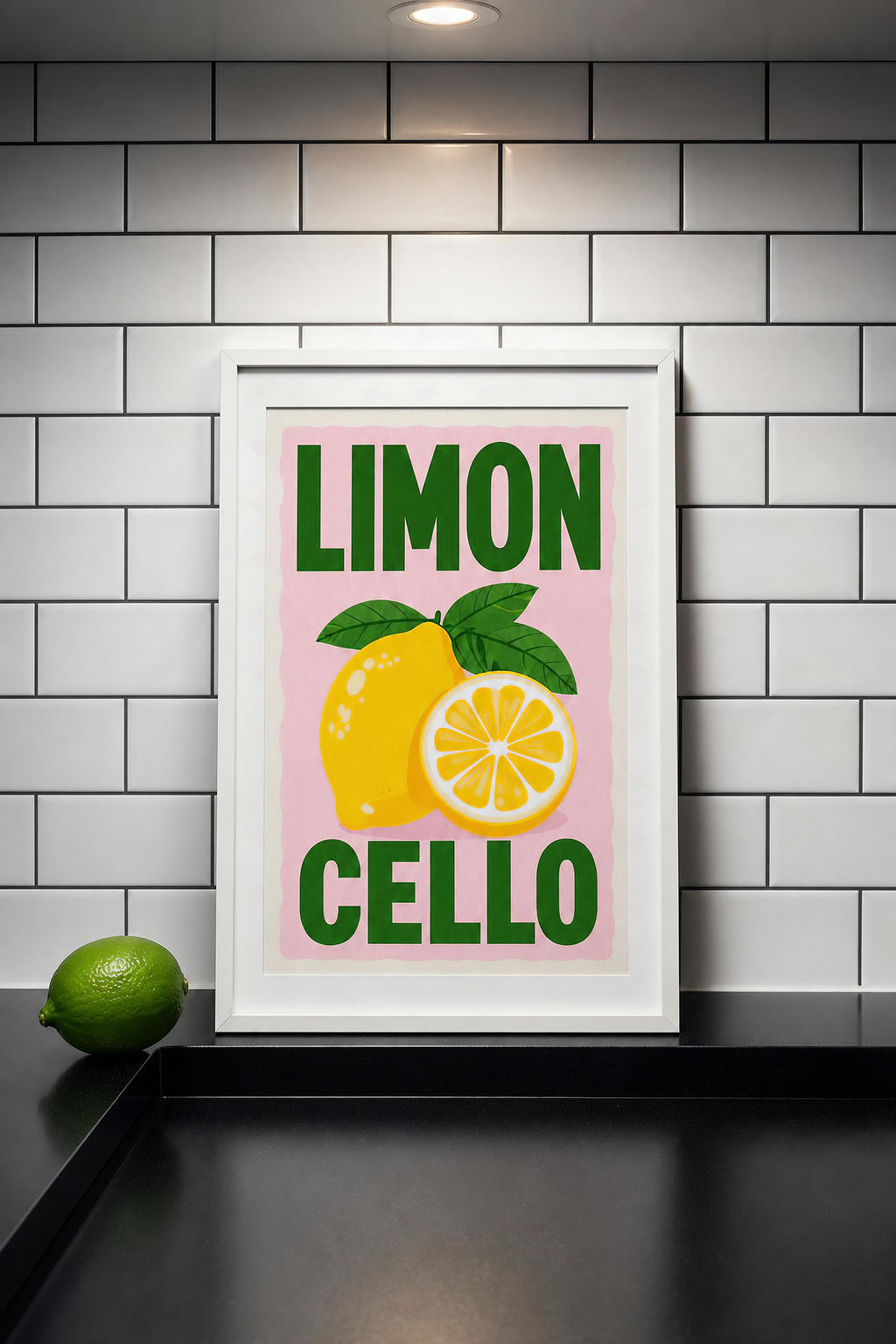 Lemon Wall Art Print, Modern Art, Kitchen Wall Print, Home Decor, Gift Ideas, Wall Prints, Posters, Wall Art, Kitchen Print