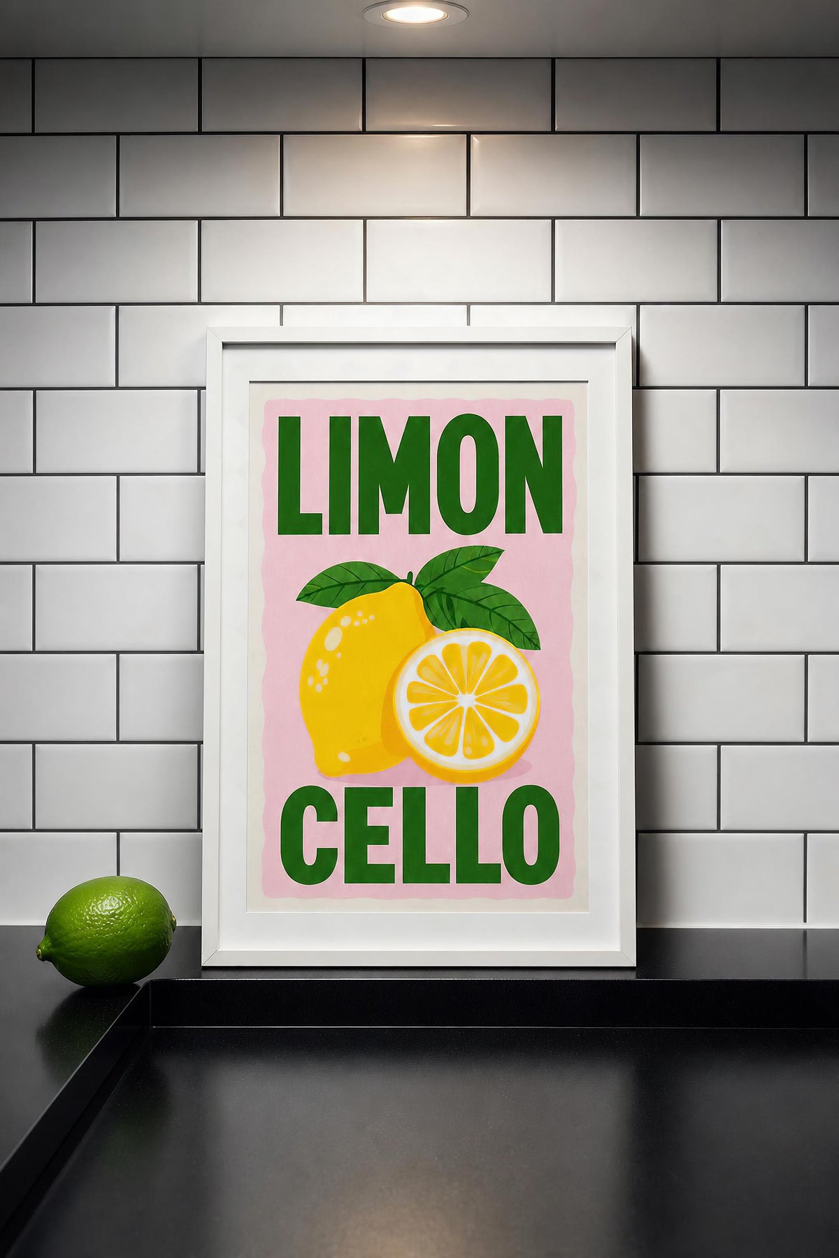 Lemon Wall Art Print, Modern Art, Kitchen Wall Print, Home Decor, Gift Ideas, Wall Prints, Posters, Wall Art, Kitchen Print