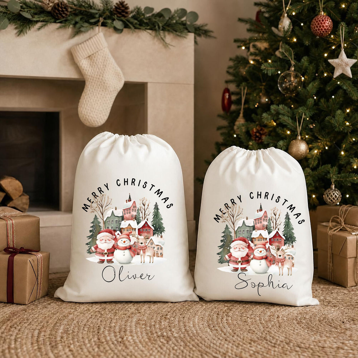 Personalised Santa Sack,My First Christmas, Present Sack, Christmas Sacks, Christmas Eve Box, First Christmas, Christmas Stocking