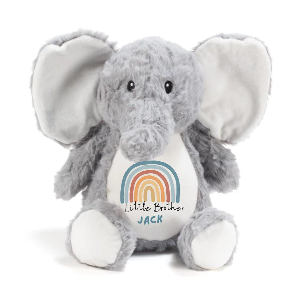 Personalised Bunny Plush Toy – Big Sister, Little Brother Announcement Keepsake