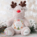 Personalised Reindeer Teddy Bear, Baby’s First Christmas Gift, Christmas Soft Toy, New Baby Xmas Gift, Baby Boy Girl, Christmas Keepsake