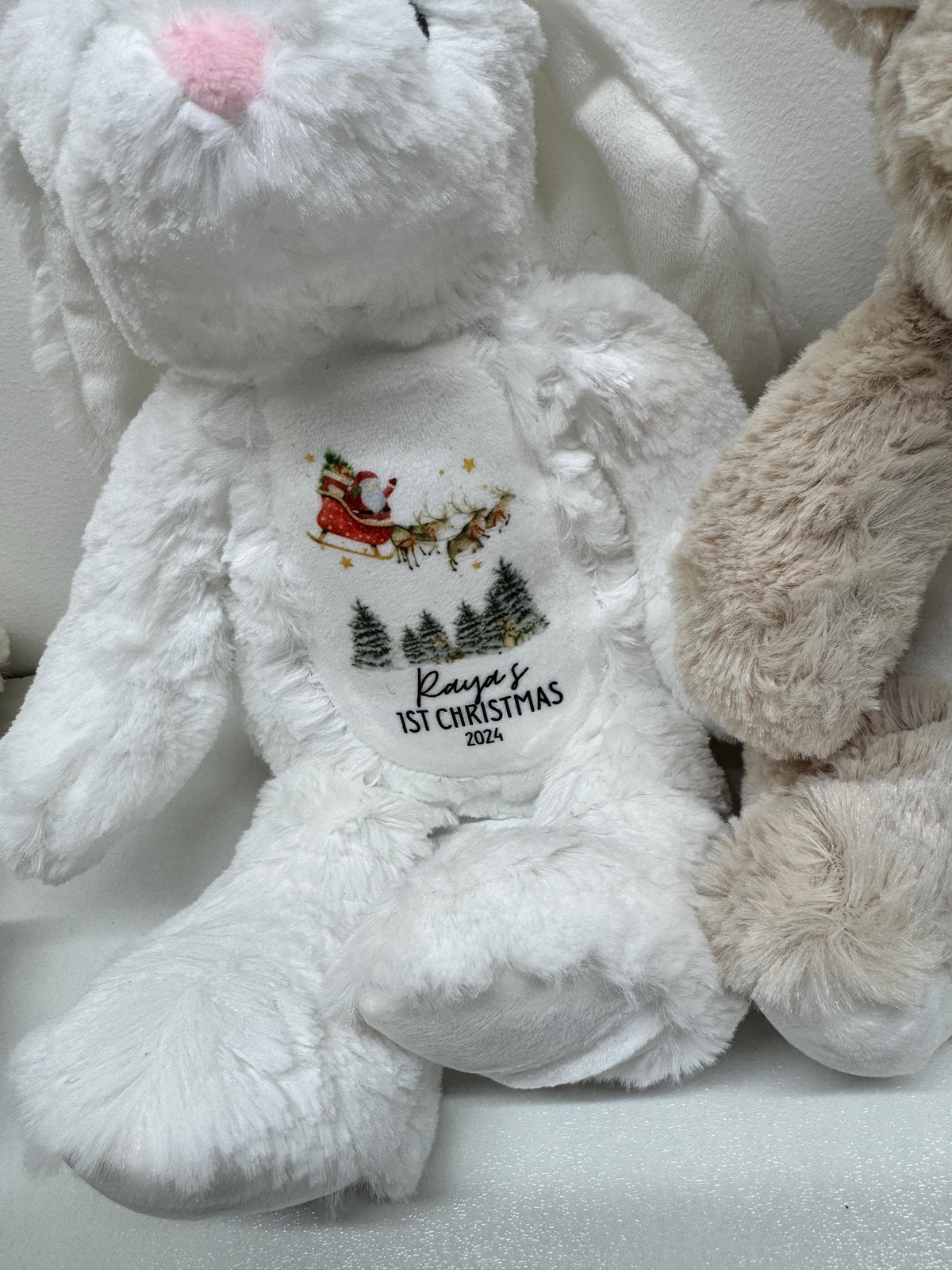 Baby's First Christmas Gift, First Christmas Present, Keepsake Christmas Soft Toy, Personalised Baby's 1st Christmas Reindeer Toy, Newborn