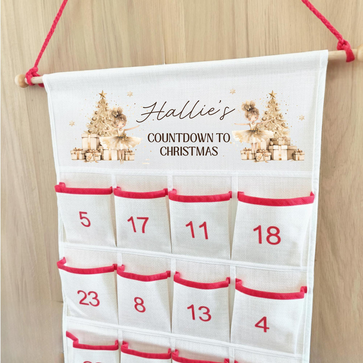 Personalised Christmas Advent Calendar - Christmas Countdown - Family Advent Calendar - Christmas Decor - Kids Advent Calendars - Xmas