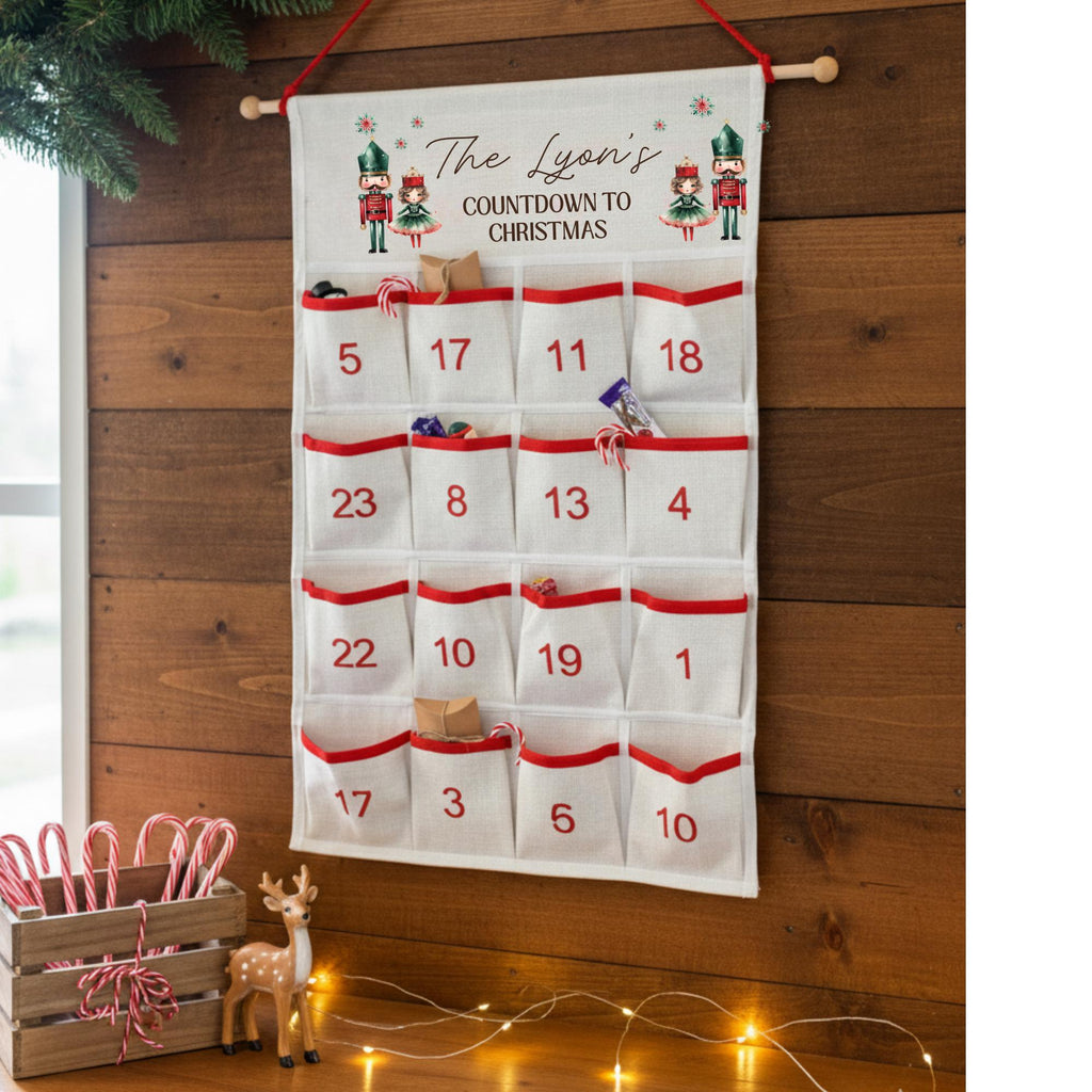 Personalised Christmas Advent Calendar - Christmas Countdown - Family Advent Calendar - Christmas Decor - Kids Advent Calendars - Xmas