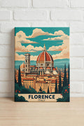 Florence Travel Print , Wall Art Florence ,Wall Hanging ,Home Decoration ,Florence Gift , Art Lovers ,Wall Art Print Florence